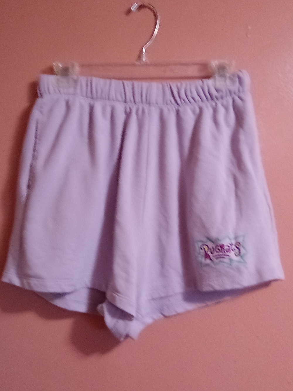 Nickelodeon Lavender Athletic Shorts with Logo ( Bag C )